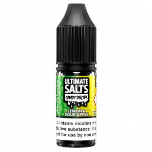 Ultimate Salts Lemon Sour Apple Candy Drops Nic Salt E-Liquid 10ml
