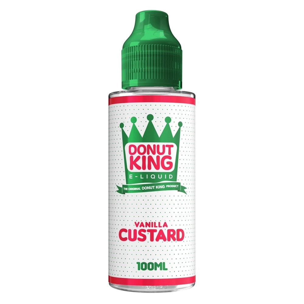 vanilla custard shortfill e-liquid by donut king 100ml
