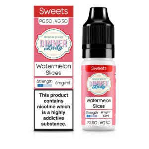 watermelon slices e-liquid by dinner lady 10ml 6mg
