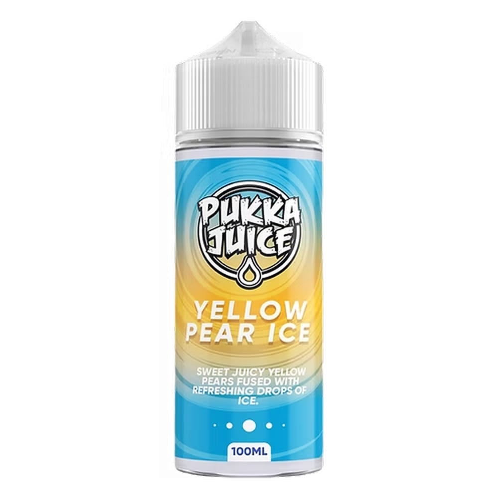 Pukka Juice Yellow Pear Ice E-Liquid 100ml Shortfill