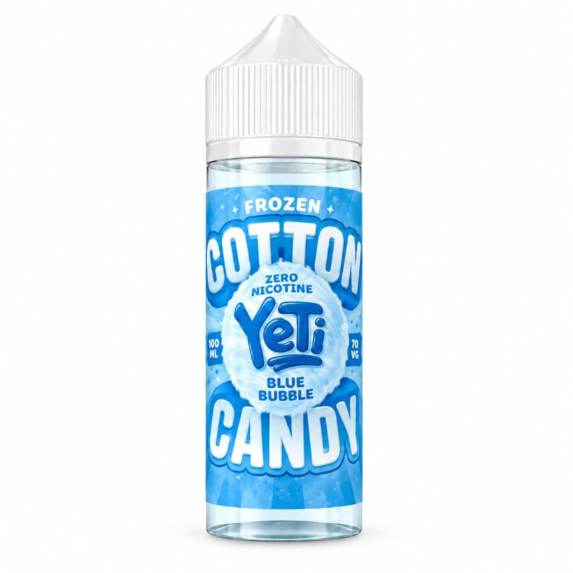 Yeti Blue Bubble Cotton Candy Frozen E-Liquid 100ml Shortfill
