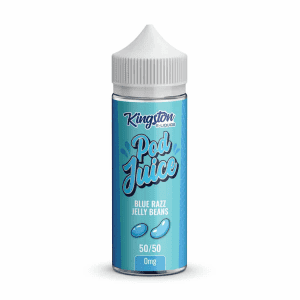 blue razz jelly beans pod juice by kingston e-liquid 100ml