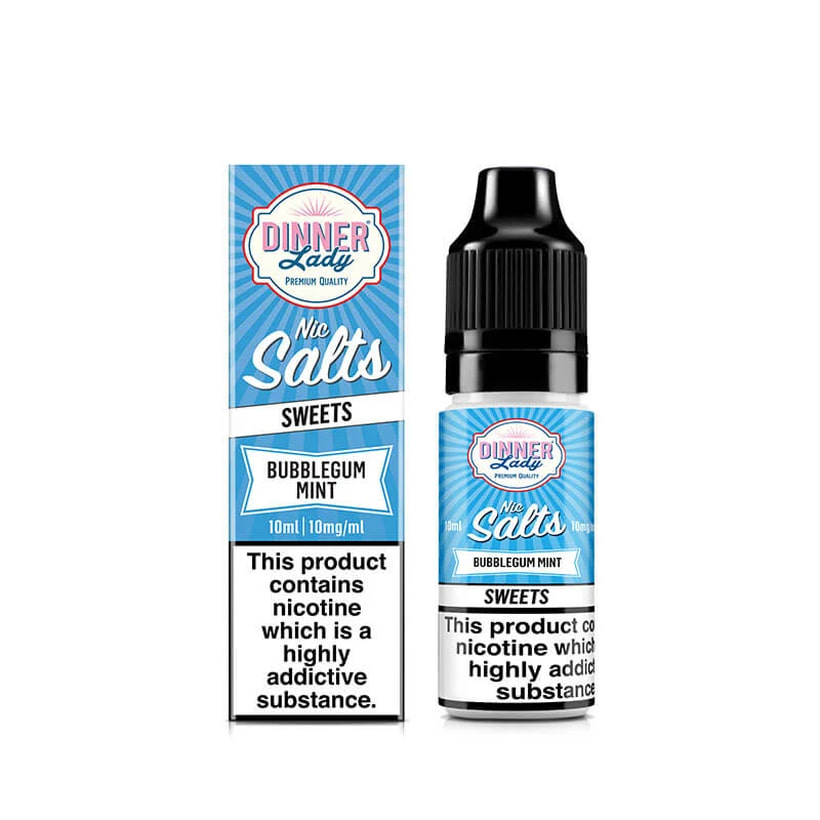 Dinner Lady Bubblegum Mint Nic Salt E-Liquid 10ml