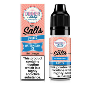 Dinner Lady Watermelon Ice Nic Salt E-Liquid 10ml