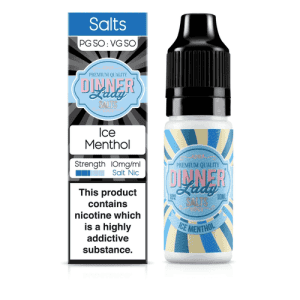 ice menthol nic salt dinner lady 10ml