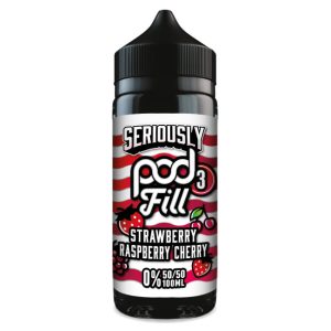 Doozy Seriously Pod Fill 3 Strawberry Raspberry Cherry 100ml Shortfill E-Liquid