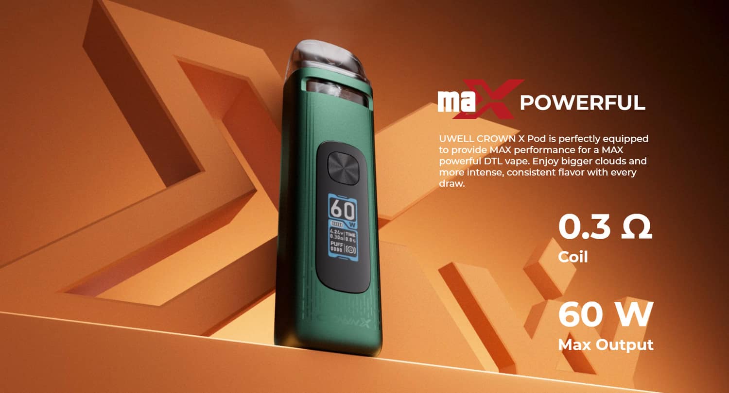 UWELL Crown X Pod Vape Kit details