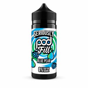 doozy seriously pod fill blue pear 100ml shortfill e-liquid