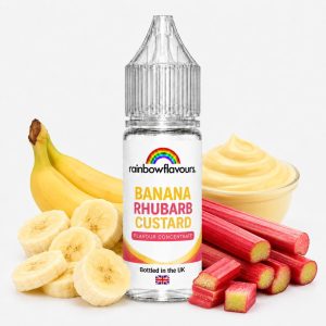 banana rhubarb custard flavour concentrate by rainbow flavours