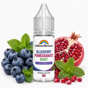 blueberry pomegranate mint flavour concentrate by rainbow flavours