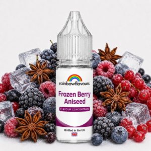 frozen berry aniseed flavour concentrate by rainbow flavours