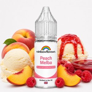 peach melba flavour concentrate by rainbow flavours